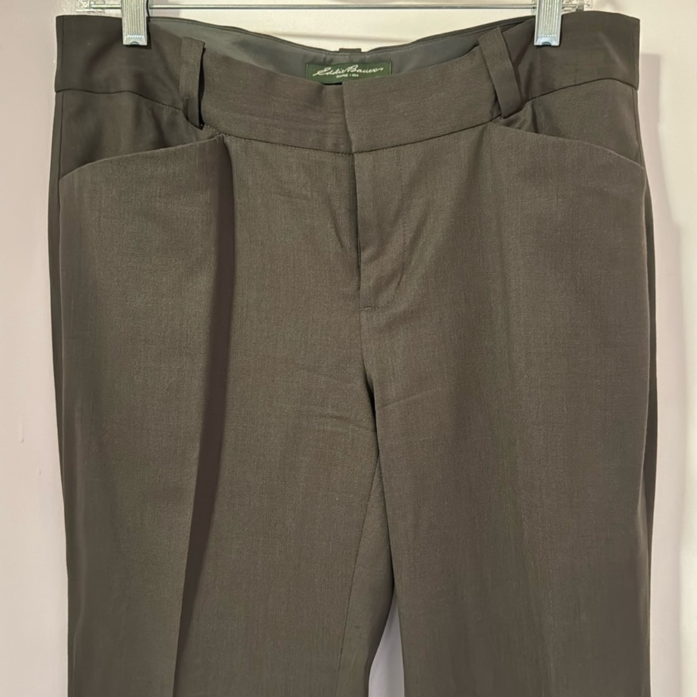 Eddie Bauer green wool trousers fully lined